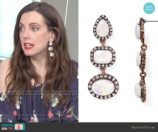 Baublebar Duster Drop Earrings worn by Melanie Bromley on E! News