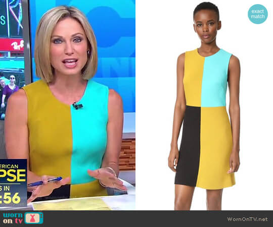 Diane von Furstenberg Mini Shift Dress worn by Amy Robach on Good Morning America