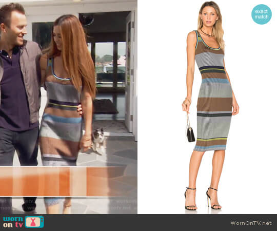 Diane von Furstenberg Knit Midi Dress worn by Lydia McLaughlin on The Real Housewives of Orange County