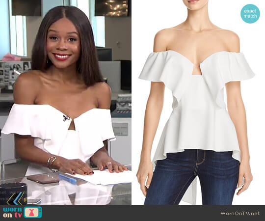 Do and Be Off-the-Shoulder Top worn by Zuri Hall on E! News