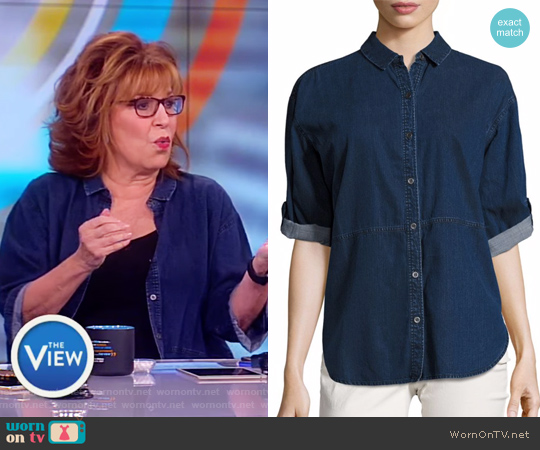 Eileen Fisher Denim Top worn by Joy Behar on The View
