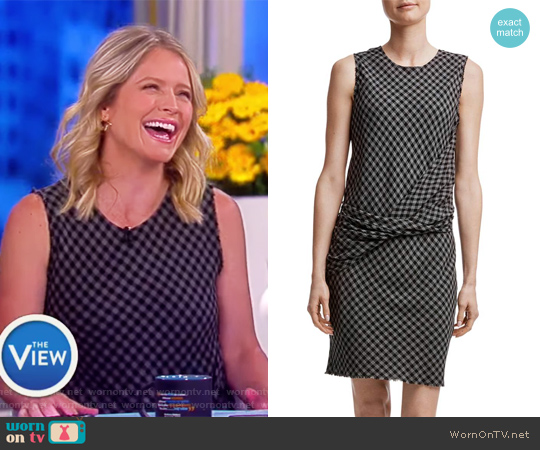 James Perse Twist Front Shift Dress worn by Sara Haines on The View