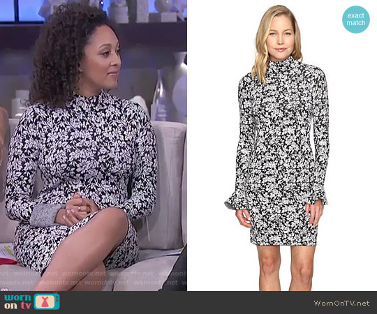 MICHAEL Michael Kors Floral Bell Sleeve Dress worn by Tamera Mowry on The Real