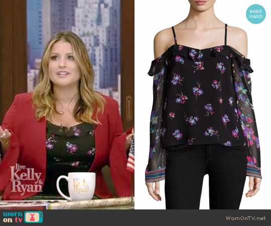 Nanette Lepore Dancing Cold Shoulder Top