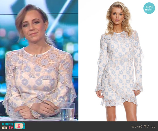 Pasduchas Serendipity Dress worn by Carrie Bickmore on The Project