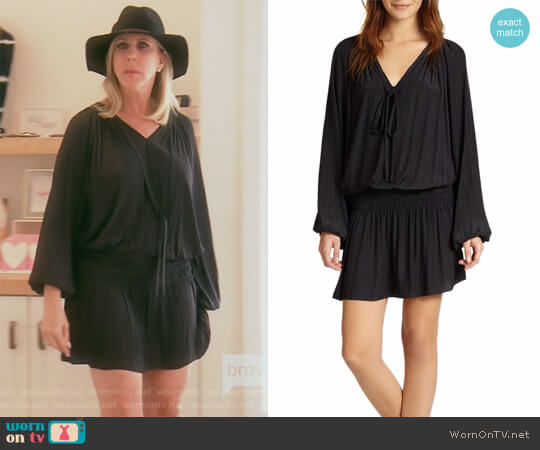 Ramy Brook Paris Blouson-Top Dress worn by Vicki Gunvalson on The Real Housewives of Orange County