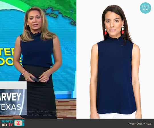 Shoshanna Lucy Top worn by Ginger Zee on Good Morning America
