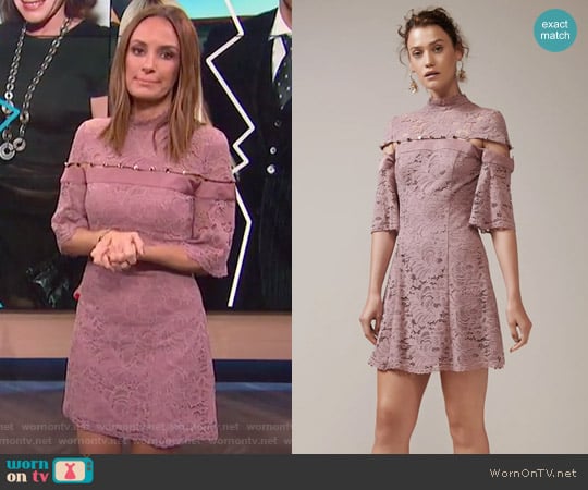 Keepsake Star Crossed Lace Mini Dress worn by Catt Sadler on E! News