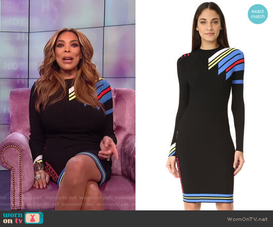 Versace Long Sleeve Dress worn by Wendy Williams on The Wendy Williams Show
