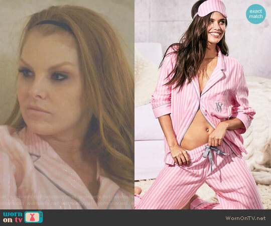 Victrias Secret The Dreamer Flannel Pajama worn by Brandi Redmond on The Real Housewives of Dallas
