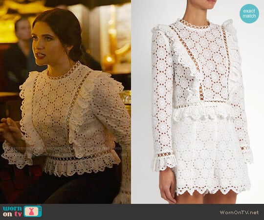 Zimmermann Divinity Wheel Top worn by Jane Sloan (Katie Stevens) on The Bold Type