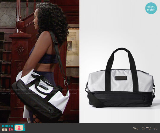 Adidas by Stella McCartney Small Gym Bag worn by Hilary Curtis (Mishael Morgan) on The Young and the Restless
