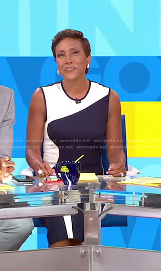 Robin’s wave colorblock dress on Good Morning America