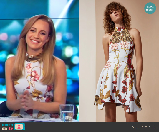 C/Meo Collective Fusion Short Sleeve Dress worn by Carrie Bickmore on The Project