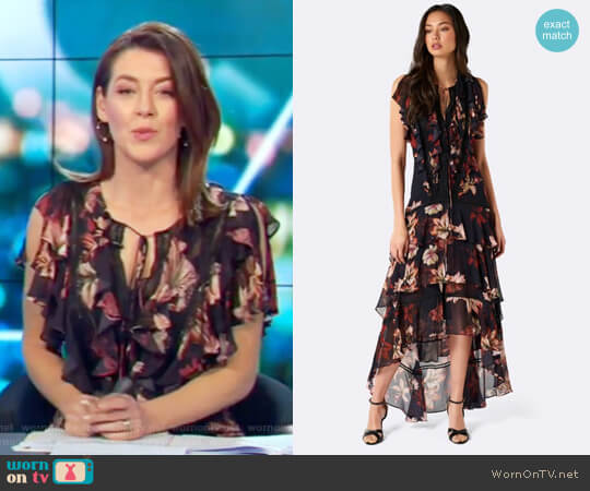 Forever New Lola Floral Maxi Dress worn by Gorgi Coghlan on The Project