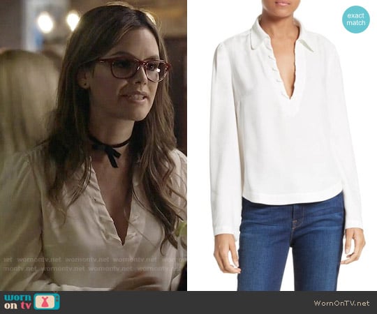 Frame Whipstitch Blouse worn by Alyssa Greene (Rachel Bilson) on Nashville