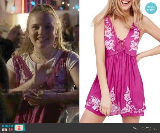 Free People Aida Slip Dress in Pink worn by Daphne Conrad (Maisy Stella) on Nashville
