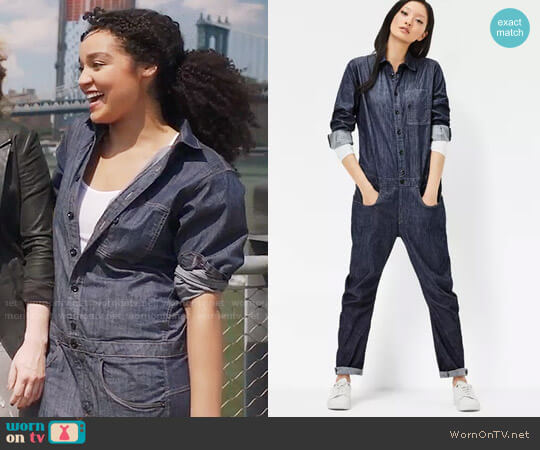 G Star RAW Stalt 3D Boyfriend Jumpsuit worn by Kat Edison (Aisha Dee) on The Bold Type