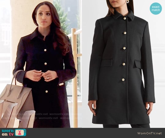 Gucci Wool Coat worn by Rachel Zane (Meghan Markle) on Suits