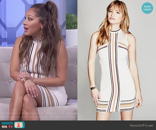 Guess Sass Sweater Dress worn by Adrienne Houghton on The Real