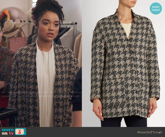 Isabel Marant Jameson Coat worn by Kat Edison (Aisha Dee) on The Bold Type
