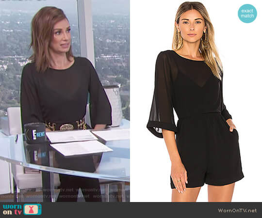 Line & Dot Celeste Romper worn by Catt Sadler on E! News