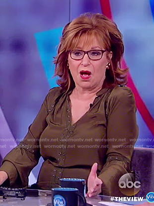 Joy’s long sleeve grommet top on The View