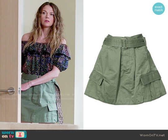 Marc Jacobs Military Skirt worn by Liza Miller (Sutton Foster) on Younger