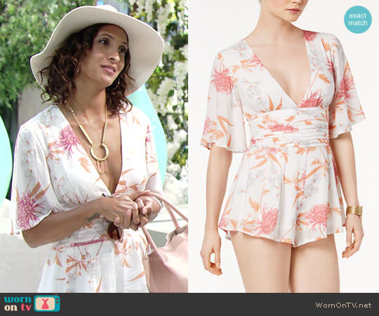 MinkPink Day Dreamer Kimono Romper worn by Lily Winters (Christel Khalil) on The Young and the Restless