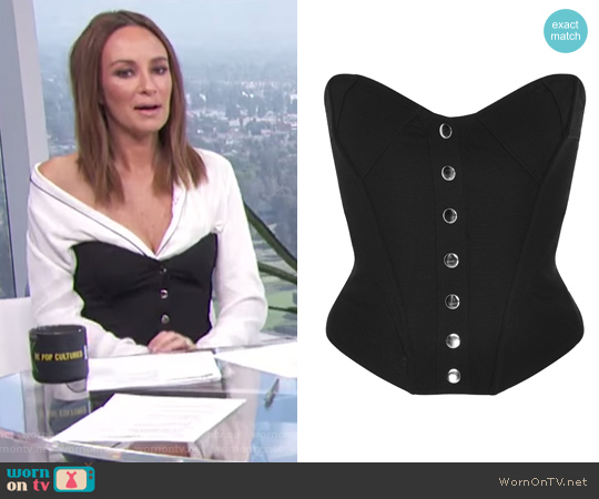 Fleur Du Mal Knit Corset Top worn by Catt Sadler on E! News
