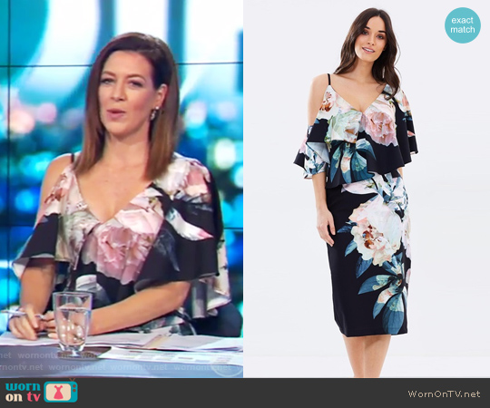 Pasduchas Chyka Asymmetric Midi worn by Gorgi Coghlan on The Project