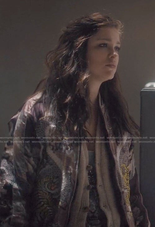 Sidney’s pink tiger and dragon bomber jacket on Gypsy