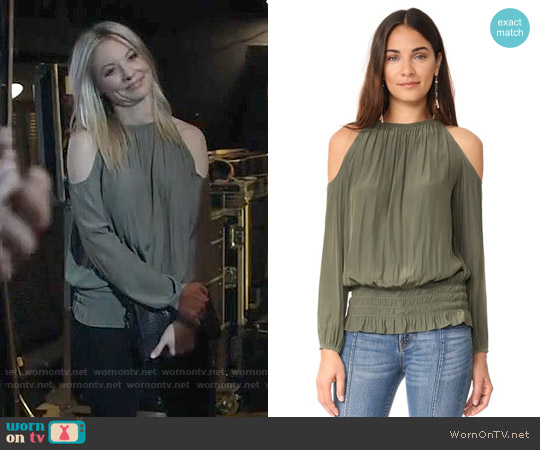 Ramy Brook Lauren Top in Sage worn by Jessie Caine (Kaitlin Doubleday) on Nashville