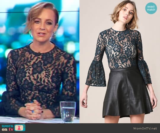 Rodeo Show Hartford Lace Top worn by Carrie Bickmore on The Project