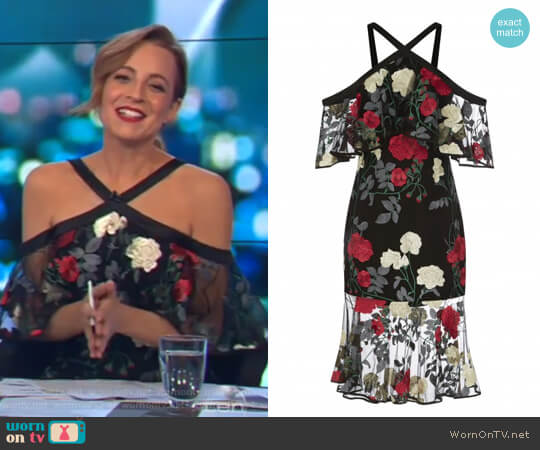 Rodeo Show Yena Lace Dress worn by Carrie Bickmore on The Project