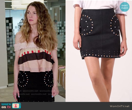 Sandro Colorado Skirt worn by Liza Miller (Sutton Foster) on Younger