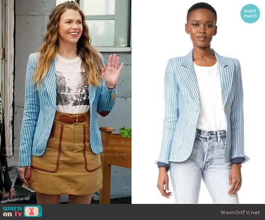Smythe Duchess Blazer worn by Liza Miller (Sutton Foster) on Younger