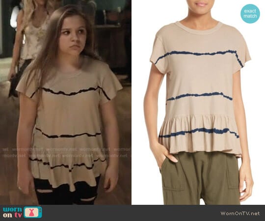 The Great The Ruffle Tee in Tie Dye worn by Daphne Conrad (Maisy Stella) on Nashville