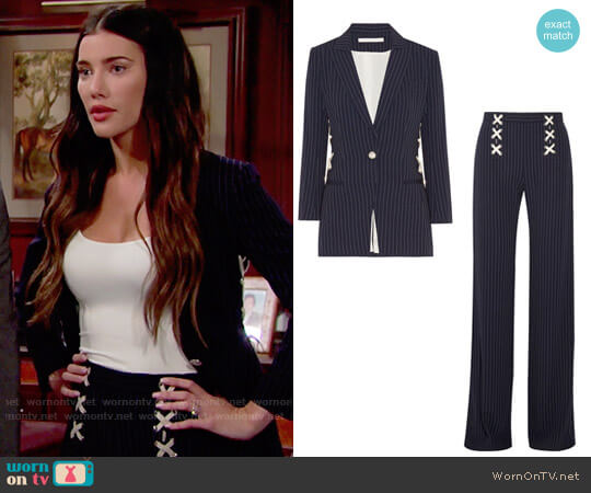 Veronica Beard Taylor Jacket worn by Steffy Forrester (Jacqueline MacInnes Wood) on The Bold and the Beautiful
