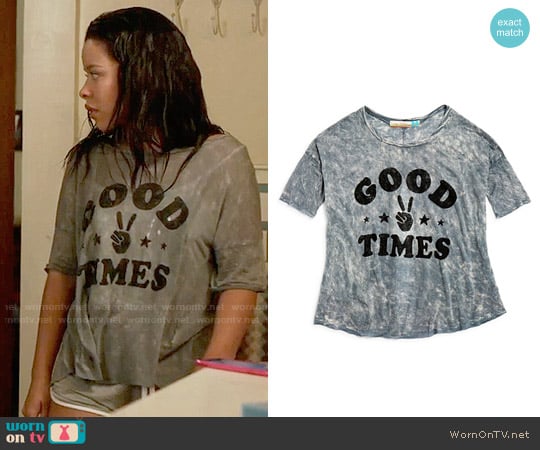 Vintage Havana Girls Good Times Tee worn by Mariana Foster (Cierra Ramirez) on The Fosters