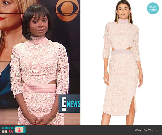 Asilio The Rebecca Dress worn by Zuri Hall on E! News