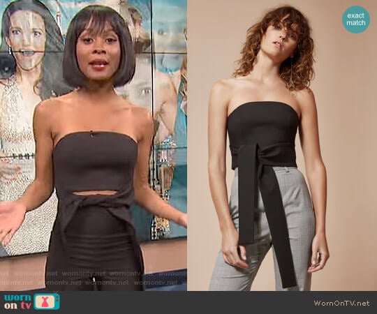 C/Meo Collective We Woke Up Top worn by Zuri Hall on E! News