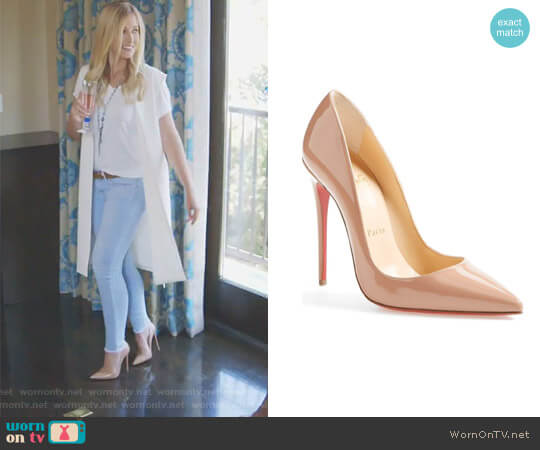 Christian Louboutin So Kate Patent Leather Pumps worn by Stephanie Hollman on The Real Housewives of Dallas