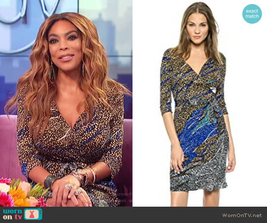 Diane von Furstenberg Julian Two Wrap Dress worn by Wendy Williams on The Wendy Williams Show