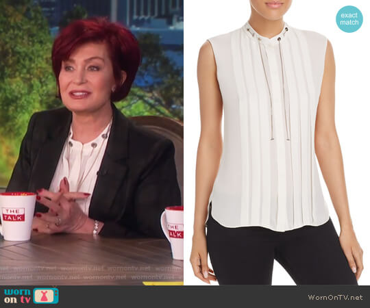 Elie Tahari Terri Blouse worn by Sharon Osbourne on The Talk