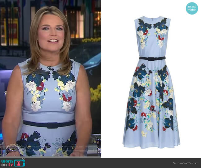 Erdem Mackenzie Kita Dress worn by Savannah Guthrie on Today