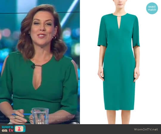 Ginger & Smart Overture Fitted Dress worn by Gorgi Coghlan on The Project
