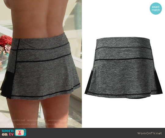 Head Pleated Marled Skirt worn by Kelly Dodd on The Real Housewives of Orange County