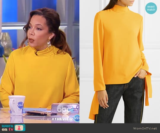 Joseph Todd cady turtleneck top worn by Sunny Hostin on The View