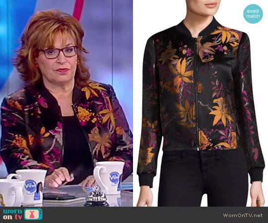 Kobi Halperin Laicey Printed Bomber Jacket worn by Joy Behar on The View